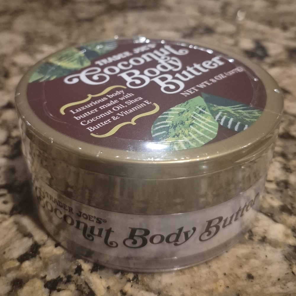 TRADER JOE'S Coconut Body Butter - 8oz Cream- BNWOT!